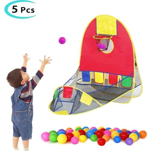 Foldable Pop Up Sport Basketball Shooting Tent Ocean Ball Game Basket Fun Ocean Ball Shooting Tent Ball Pit Fence Indoor For Kid
