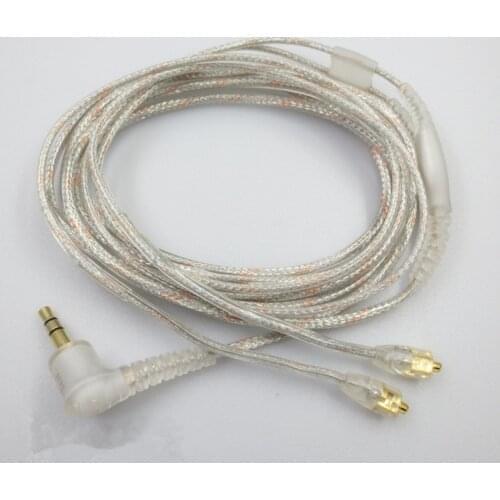 Replacement Cable Transparent contains code Audio cable universal For Shure Se215 Ue900 W40 Se425 Se535 Headphones Earphone