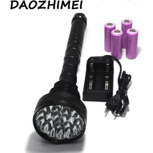 8000 lumens 24 *XM- T6 LED High power 5 Modes flashlight Torch Working lamp floodlight light camping lantern+battery+Charger