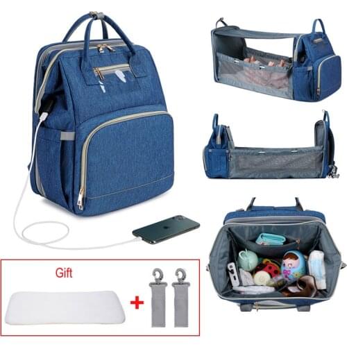 Baby Diaper Bag Bed Mummy Backpack Waterproof Baby Bed Bags Maternity Nursing Handbag Stroller Bag Dropshipping