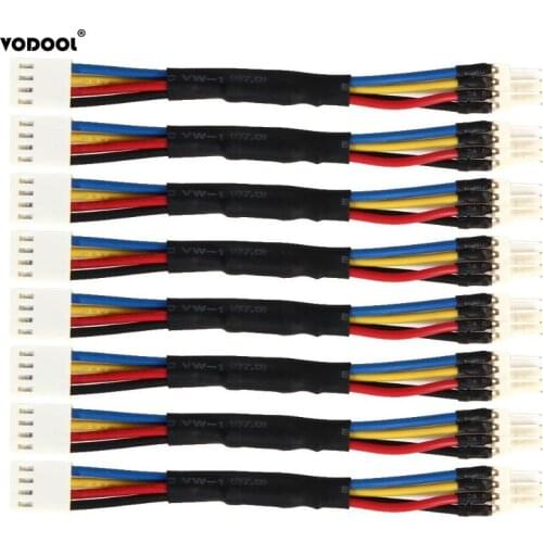 VODOOL 8pcs/lot Fan Resistor Cables PC Cooling Fan Speed Reduce 4 Pin Power Resistor Male to Female Converter Cable Adapter
