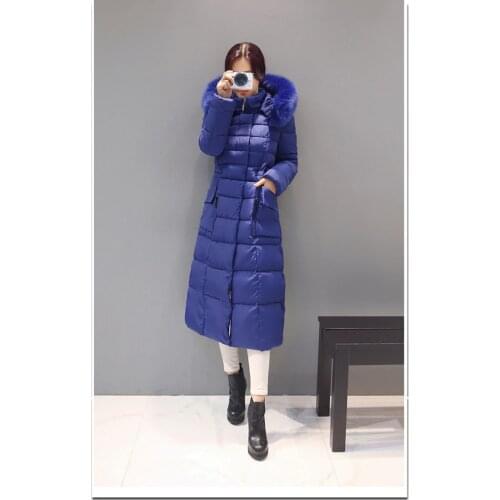 Size Plus Winter Jacket Women Warm Parkas Cotton-Padded Womens Jackets Red Coat Female Long Parka Mujer Casaco WXF483 's s