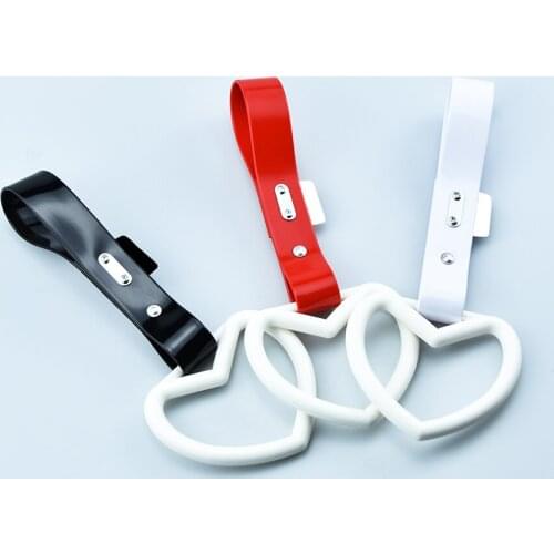 1Bag/5PCS Tsurikawa Ring JDM Car Bus Heart Handle Hand Strap for Drift Car Auto Accessories
