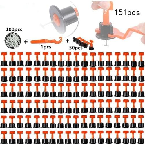 151/126Pcs Level Wedges Tile Spacers For Flooring Wall Tile Spacer Carrelage Tile Leveling System Leveler Locator Spacers Plier