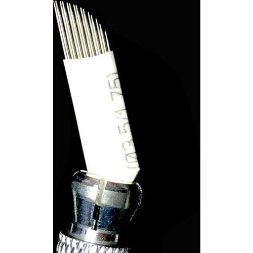 500 Double Row 15 Microblading Needle for Permanent Makeup Eyebrow Stainless Steel Tattoo Needles for Manual Pen Blades 15 Pins