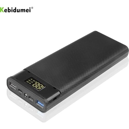 8*18650 Battery Holder Mobile Phone Charger 12V 1.5A Dual USB Power Bank Battery Box DIY Shell Case Charging Storage Case