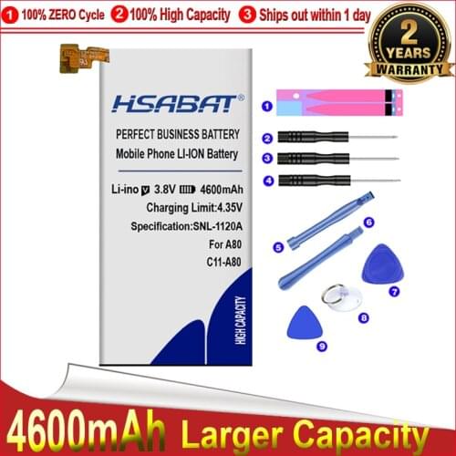 HSABAT 0 Cycle 4600mAh C11-A80 Battery for Asus PadFone Infinity A80 A86 High Quality Mobile Phone Replacement Accumulator