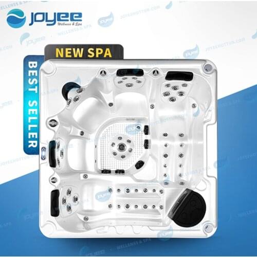 JOYEE 5 People Acrylic Air Jet Luxury Huge Bathtub Outdoor Spa Massage Whirlpool Hot Tub Cheap Prices Jacuzzi Supplier