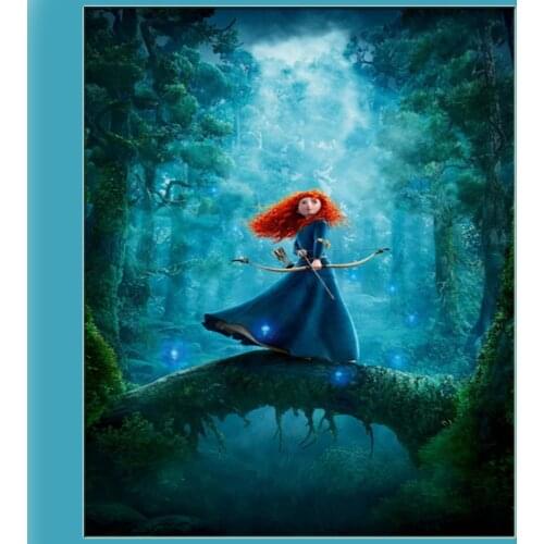 Disney 5D Diy Square Round Diamond Painting "Brave" Cartoon Princess Merida New Rhinestone High Quality Decorative Painting