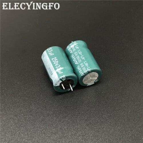 5pcs 33uF 250V33uf Aishi CD11GE Series 12.5x20mm Long Life 250V33uF Aluminum Electrolytic capacitor