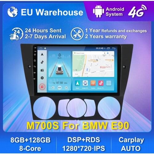 8core 6GB+128GB Car Multimedia Radio Video Player 2din Android For BMW 3 Series E90 E91 E92 E93 2005-2012 Wireless Carplay Auto