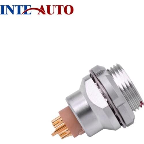 Automotive female precision connector, 6 pins wire receptacle,metal circular push pull Connector,EZEG.0B.306