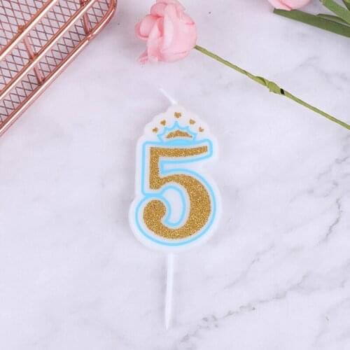 Digital Birthday Candles Cake Topper Decoration Smokeless Birthday Number Threaded Candle Candle Birthday Cake Decoration 2021