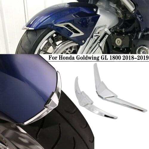 Chrome Front Fender Fairing Tip Trim Decor For Honda Goldwing GL1800 2018