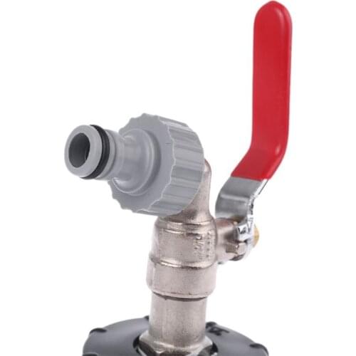 IBC Tank Adapter TANK DRAIN ADAPTER S60X6 To Brass Garden Tap With 1/2" Hose Fitting Oil Fuel Water