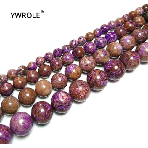 Round AAA Purple Color Strip Natural Stone Loose Beads For Jewelry Making DIY Bracelet Necklace 6/8/10/12 mm Strand 15