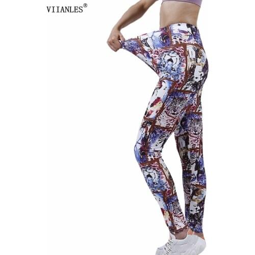VIIANLES Beauty Women Yuga Leggings Gym Leggins Sport Fitness Woman Workout Leggins Ladies Sexy Exercise Trousers