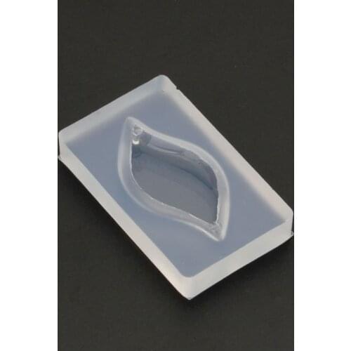 Leaf Pendant DIY Silicone Mold Resin Casing Craft Jewelry Making Tools P0RF