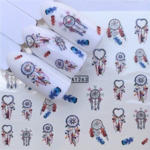 Fashion Nails Art Manicure Water Stickers Design Nail Decals For Nails Tips Decoration