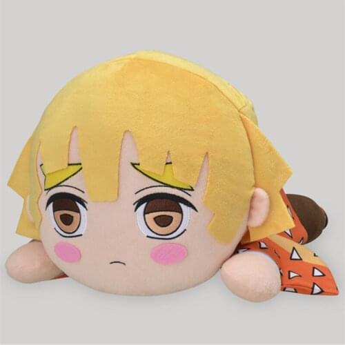 Authentic Japan Anime Demon Slayer Agatsuma Zenitsu Plush Toy Stuffed Dolls 22cm A birthday Present For Your Child