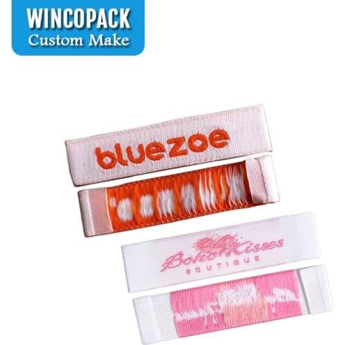 Custom Own Brand Woven Fabric Clothing Label WL019