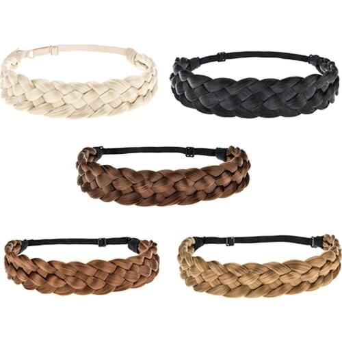 Fashion Bohemia Wig Braided Hair Band Princess Elastic Twists Headband Knotted Girls New Headdress Hair Accessories Women