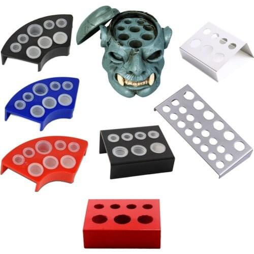 Professional Tattoo Color Stainless Steel Porous Color Rack Makeup Tools Durable Equipment Tattoo Color Rack Accessory