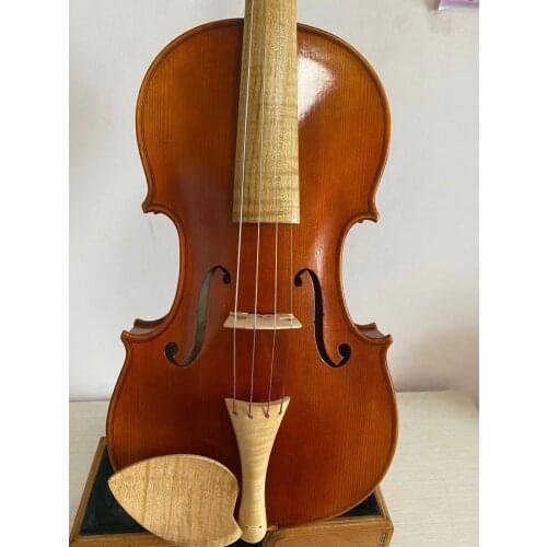 Baroque style professional violin 4/4 size flamed maple back violin 202106