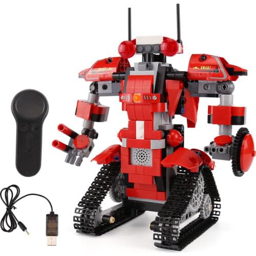 Crawler Action Remote Control Robot Building Blocks Higch Technical RC Intelligent Robot Bricks Toys Children Birthday Gift