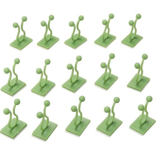 100Pcs Plant Climbing Wall Self-Adhesive Fastener Tied fixture Vine Buckle Hook Garden plant wall climbing Vine Clip Garden Tool