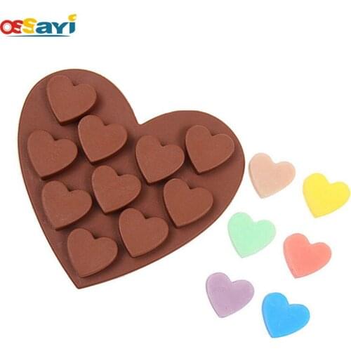 Silicone Heart Shape Chocolate Molds Kitchen Baking Pastry Tools DIY Chocolate Mold