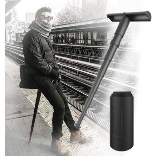 Telescopic trekking pole portable folding stool mini telescopic chair portable seat telescopic rod 17cm Camping chair