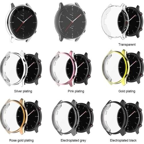 Smartwatch Case For Huami Amazfit GTR 2 Smart Watch Case Cover TPU Transparent Bumper Protector Case