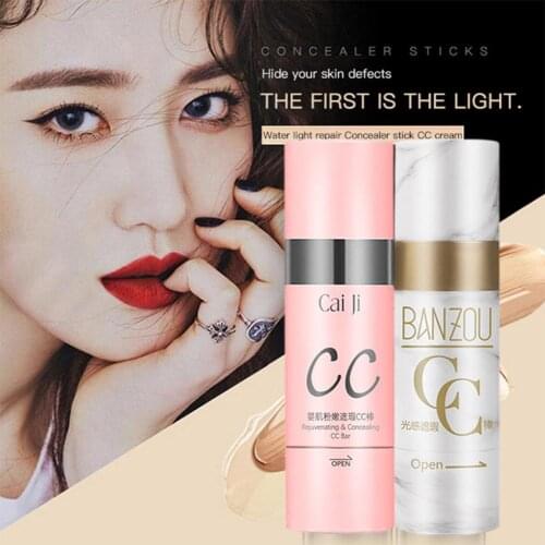 Air Cushion Head CC Cream Concealer BB Cream Stick New Control Oil Whitening Face Foundation Sweat Proof Base Easy Face Makeup