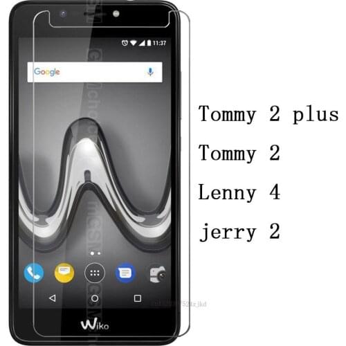 Smartphone 9H Tempered Glass For WIKO Tommy 2 plus Protective Film Screen Protector cover phone For Wiko Lenny 4 jerry 2