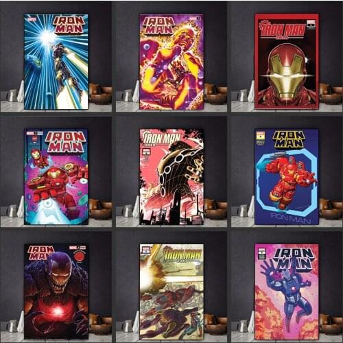 5D DIY Diamond Painting Marvel Iron Man Avengers Superhero Full Square Needlework Art Diamond Embroidery Mosaic Home Decoration