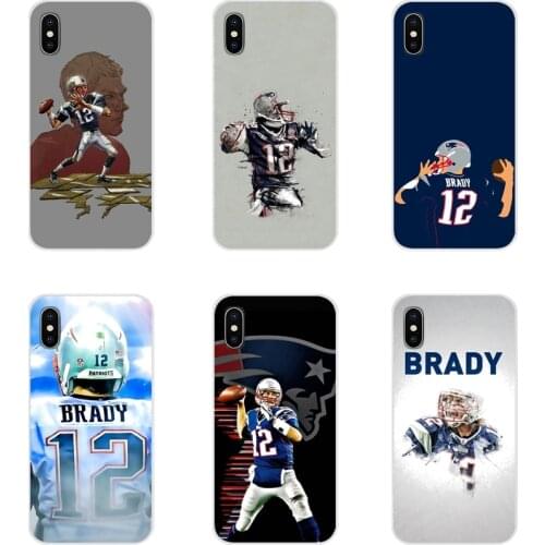 Accessories Phone Cases Covers Tom Brady 12 Flexible For Motorola Moto X4 E4 E5 G5 G5S G6 Z Z2 Z3 G G2 G3 C Play Plus
