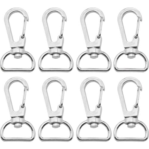 David accessories Silver Circle Key Chain buckle Pendant Metal Home Gift DIY 10 Pieces,10Yc10988