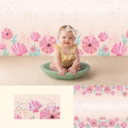 Avezano Photography Background Newborn Baby Shower Pink Seagrass Beach Summer Birthday Party Banner Wallpaper Photo Studio Decor