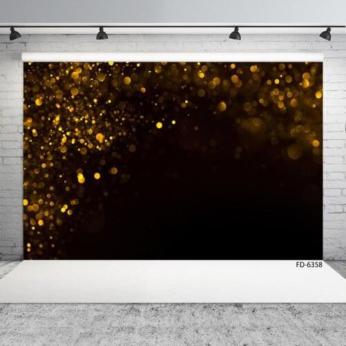 Flare Bokeh Black Photographic Background Customized Backdrop for Children Birthday Party Baby Shower Photoshoot Photo Studio