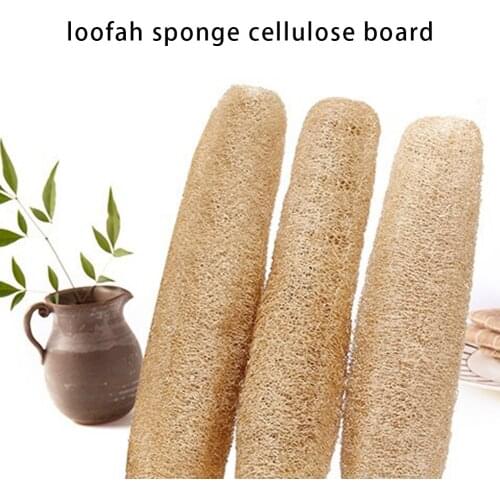 Full Loofah Natural Exfoliating Luffe Shower Sponge Body Natural Sponge Brush Cellulose Board For Kitchen Bathroom