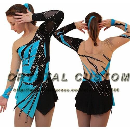 Custom Figure Skating Dress For Competition Fashion New Brand Ice Figure Skating Dress For Children DR3553