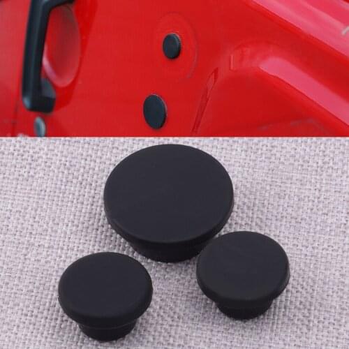 3Pcs Tailgate Plug Set Spare Tire Carrier Delete Fit For Jeep Wrangler JK 2007 2008 2009 2010 2011 2012 2013 2014 2015 2016 2017
