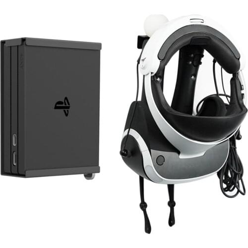 Monzlteck Wall Mount for ps4 VR (V2), Headset,Move Controller Holder+Processor Unit Wall Mount