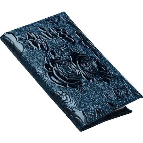 Gold Three-dimensional embossed rose PU Leather Passport Cover Colourful Travel Passport Cover Travel Wallet Credit Card Holder