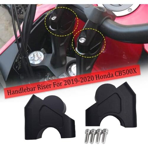 For Honda CB500X CB500F Handlebar Riser Moves Up Extend Adapter 2019 2020 2021 CB 500X 500F Handle Bar Raiser Clamp Height Back