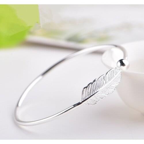 Birthday Gift For Girlfriend Leaves Open Bracelet Bridal Shower Bridesmaid Gift Wedding Favor And Gifts Party Supply