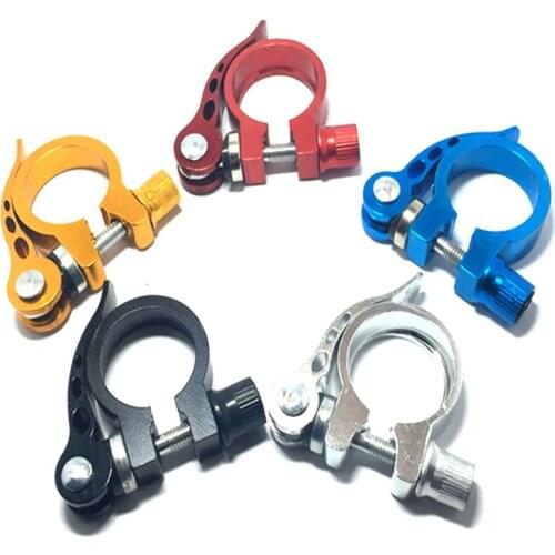 Q193 free shipping 31.8MM Caliber Alloy MTB BMX Bike Seat Post Clamp QR Quick Release mountain Road fixed gear bike