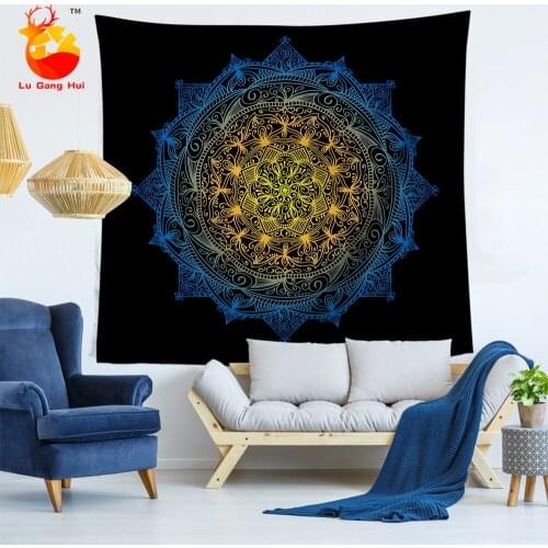 Modern Simple Creative Personality Tapestry Mandala Hanging Decorative Tablecloth Wall Cloth Beach Towel