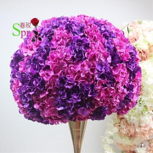 SPR 55cm wedding table center flower ball nature color road lead artificial flore wedding & party backdrop decoration